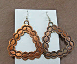 Native Navajo Copper Large Triangle Hook Earrings by Doug Etsitty JE0447