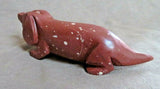 Native Zuni Sacred Pipestone Dachshund Dog by Carver Michael Coble C3898