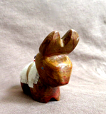 Native Zuni Mexican Onyx Adorable Donkey Burro Fetish by Daryl Shack - C4096