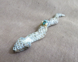 Zuni Picasso Marble Snake Fetish Carving by LaVies Natewa C4455