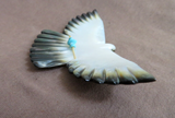 Zuni Large Mother of Pearl Peace Dove Fetish Carving by LaVies Natewa C4463 Two Ponies Trading