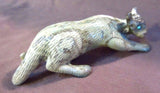 Zuni Museum Quality Serpentine Large Mountain Lion Fetish by Wilfred Cheama C978