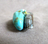 Zuni Turquoise & Picasso Marble Mini Rabbit Duo Carving by LaVies Natewa C4139