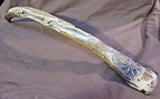 HUGE Zuni Museum Quality Antler Lizard on Branch Fetish by Maxx Laate  - C1471