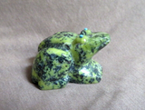Native Zuni Serpentine Frog Fetish Carving by Jolene Tsethlikai C4665