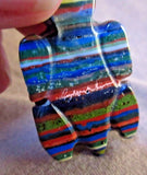 Native Zuni Rainbow Casilica Turtle Fetish by Georgette Quam Lunasse C4393