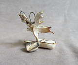 Native Zuni Antler Butterfly Fetish Carving by Ruben Najera C4319