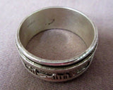 Navajo Storyteller Sterling Silver Ring - Size 11 - w/ movable story band
