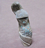 Native Zuni Amazing  Picasso Marble corn Maiden Fetish by F and P Quam - C1850