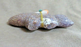 Native Zuni Lepidolite Wolf w/ Bundle Fetish by Leland & Daphne Boone C3584