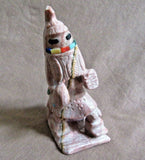 Zuni Museum Quality Dolomite RARE Long Hair Kachina by Derrick Kaamasee C2920