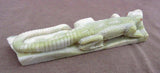 Zuni Serpentine LARGE Lizard Fetish by Fenton Luna - C0116
