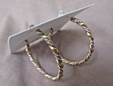 Native Navajo Copper & Sterling Wire Wrap Hoop Post Earrings by D Etsitty JE303