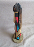 Native Navajo Cottonwood 8.25" Long Hair Kachina by  JT - Jerome Totsoni  K064