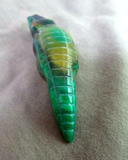 Native Zuni Surfite Alligator Fetish by Leland Boone & Daphne Quam C4008