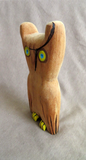 Native Zuni Large Wood Owl Carving Fetish by Al Lewis C4452