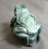 Native Zuni Serpentine Realistic Frog Fetish Carving by Michael Coble C3838