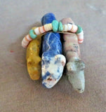 Zuni Sodalite, Jasper & Dolomite Mountain Lion Unity Trio by LaVies Natewa C3610