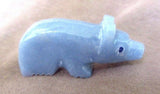 Native Zuni Angelite Bear Fetish by B G - C1336