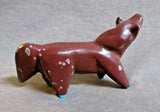 Native Zuni Sacred Pipestone Horse Carving Fetish by Enrike Leekya C3387