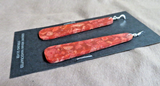 Native Santo Domingo Apple Coral Slab Hook Earrings by Ella Mae Garcia JE643
