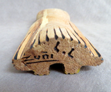 Native Zuni Large Wood Owl Carving Fetish by Al Lewis C4452