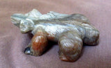 Native Zuni Amazing Picasso Marble Badger by Carver Herbert Him Jr. C1136