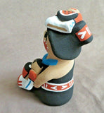Native American Hand Coiled Jemez Pottery Storyteller by Tim Tosa PO241