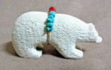 Native Zuni Museum Quality Fishrock Bear Fetish by Cheryl Beyuka C3240