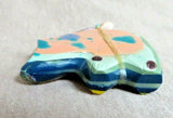 Native Zuni Surfite Medicine Bear Fetish by Leland Boone & Daphne Quam C3825