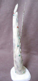 Zuni Large Antler Warrior Maiden w/ Spear by Mike LaWeka signed - C0367
