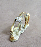 Native Zuni Antler Mini Stalking Cheetah Fetish Carving by Ruben Najera C4508
