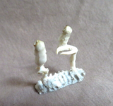 Amazing Native Zuni Antler Mini Owl Duo Fetish Carving by Ruben Najera C4660