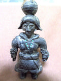 Zuni Museum Quality Picasso Marble Warrior w/ Olla  by Herbert Him Jr. C1681