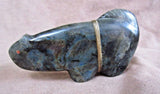 Native Zuni Labradorite Mt. Lion w/ Bundle Fetish by Leland & Daphne Boone C2103