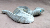 Zuni Amazing Picasso Marble Snake Fetish carving by Michael Coble C4145