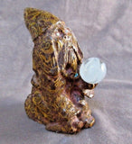 Zuni Museum Quality Fossilized  Stone/Shell Wizard by Derrick Kaamase C3996