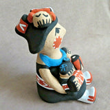 Native American Hand Coiled Jemez Pottery Storyteller by Tim Tosa PO241