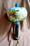Zuni Handmade & Painted Spirit Eagle Gourd Rattle by Anthony Sanchez  M0278