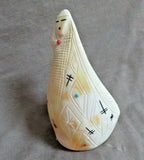 Zuni Museum Quality XL Melon Shell Corn Maiden Fetish by Daniel Chattin C3597