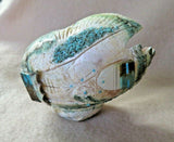 Native Zuni Green Snail Shell Tablita Maiden Fetish by Brandon Phillips C3969