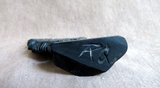Native Zuni Jet Halloween Bat Fetish Carving by Rochelle Quam  C4523