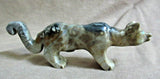 Native Zuni Picasso Marble Mountain Lion Carving Fetish by Kevin Quam C3434