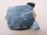 Native Zuni Amazing Dark Picasso Marble Frog by Carver Michael Coble C1946
