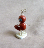 Native Zuni Pipestone Single Ant Fetish Carving by Danny Booqua - C4345