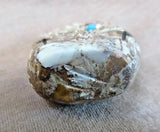 Native Zuni Jasper Maiden Fetish w etchings by Nelson Yatsattie  - C2781