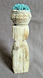 Native Zuni Antler Corn Maiden W/ Olla Offering Fetish  By Carl Etsate C3847