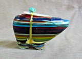 Native Zuni Surfite  Bear w/ Bundle Fetish by Leland Boone & Daphne Quam C3409