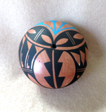 Native American Jemez Pottery Seed Pot  by Michelle Mora P0266