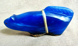 Zuni RARE Bowlerite Blue Mt. Lion Fetish by Leland Boone & Daphne Quam C3238